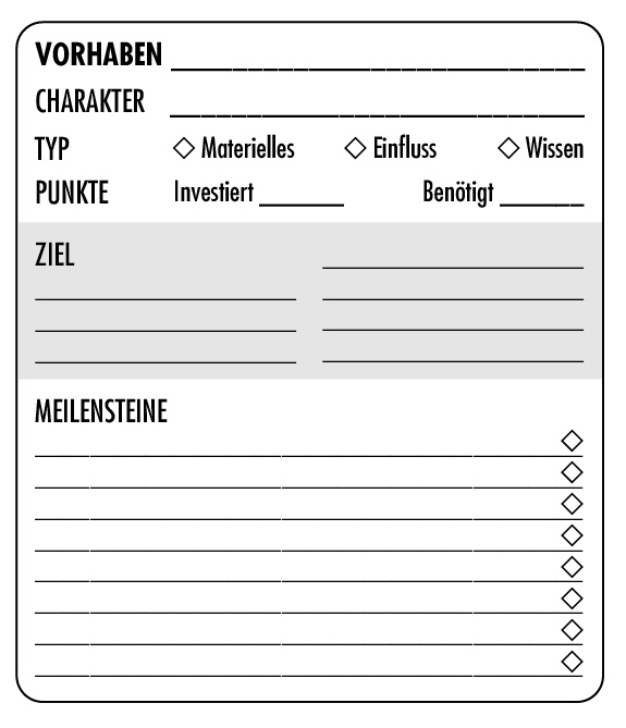 Vorhaben Sheet